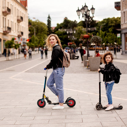 Scooter wheel set with 2 wheels
