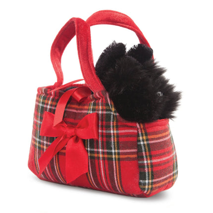 Scottish Terrier Plush Toy in Bag, 20 cm