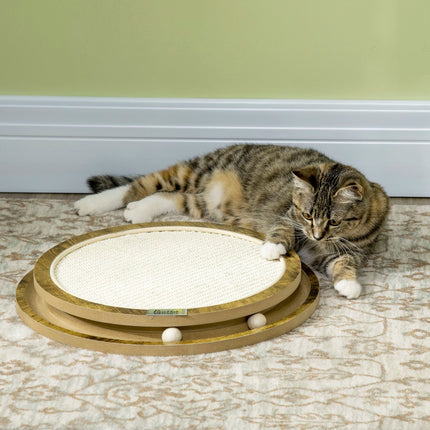 Cat Scratching Board with double layer design and game ball