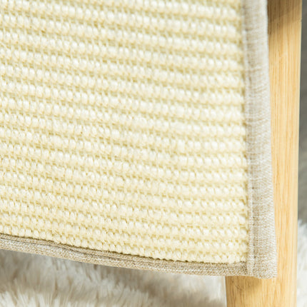 Cat Scratching Mat, Sisal Sofa Cover Set - Beige/Grey