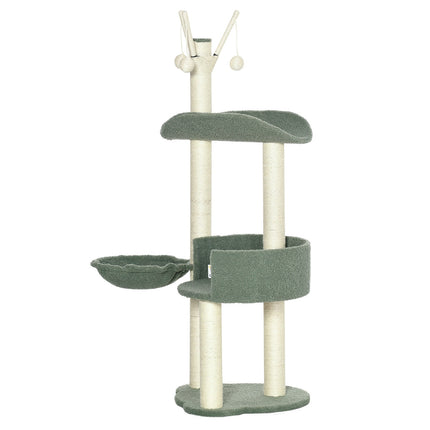 Cat Climbing Tree, 123 Cm, with sun lounger & play ball