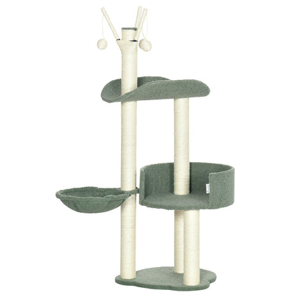 Cat Climbing Tree, 123 Cm, with sun lounger & play ball