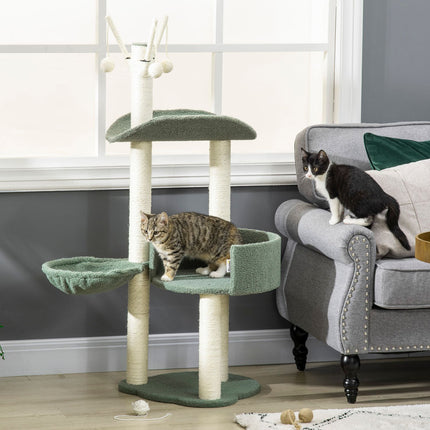 Cat Climbing Tree, 123 Cm, with sun lounger & play ball