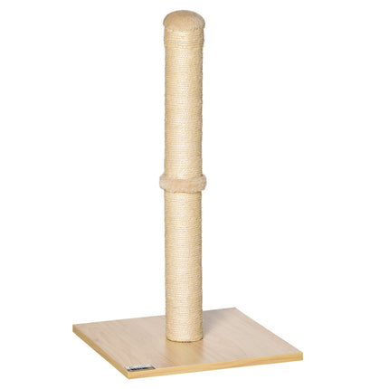 Cat scratching post, Sisal with ball, Stall 60cm Beige