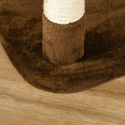 XXL Multi-level cat tree with hammock and cave, brown