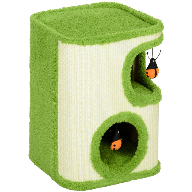 Cat litter box, 52 cm high, Sisal Cave Tower with toys