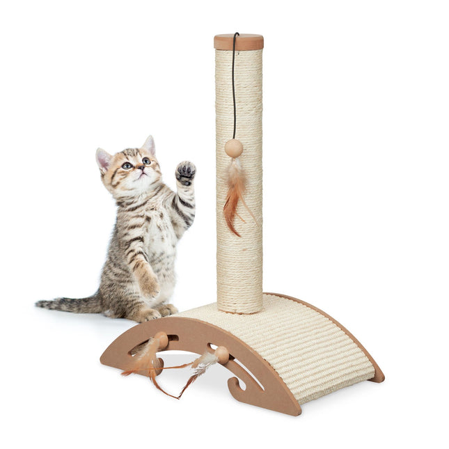 Scratching furniture with scratching board and toys
