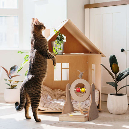 Scratching mat for cats with sisal mat