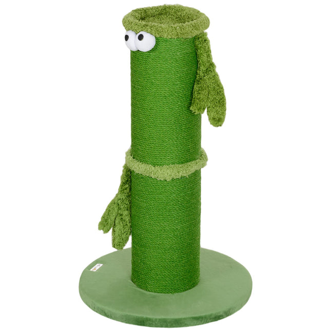 Green Sisal Cat Scratching Post - 63cm Indoor Use