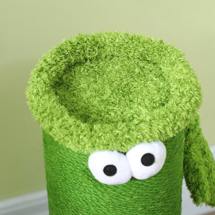 Green Sisal Cat Scratching Post - 63cm Indoor Use