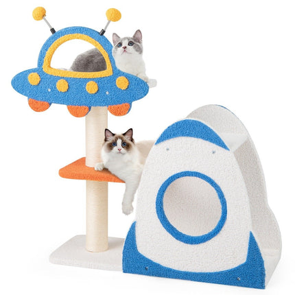 Scratching post with UFO platform & sisal scratching posts Cat scratching post Cat tree climbing tree