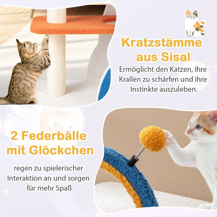 Scratching post with UFO platform & sisal scratching posts Cat scratching post Cat tree climbing tree