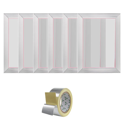 Screen Printing Frames, 10x14 in, 156 Mesh, 6 Pack