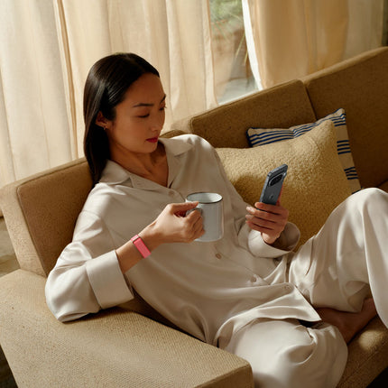 Screenless Fitness Tracker, Heart Rate and Sleep, Berry
