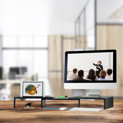 Screen stand for 2 screens