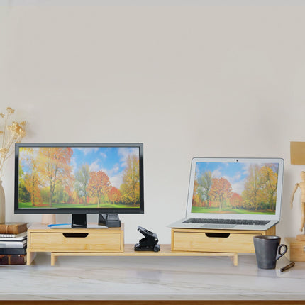 Screen stand for 2 screens