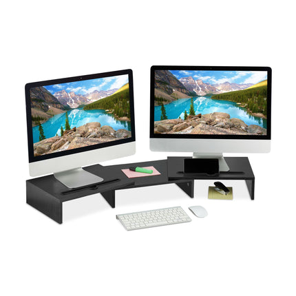 Screen stand for 2 screens