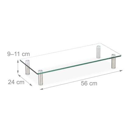 Screen stand in glass