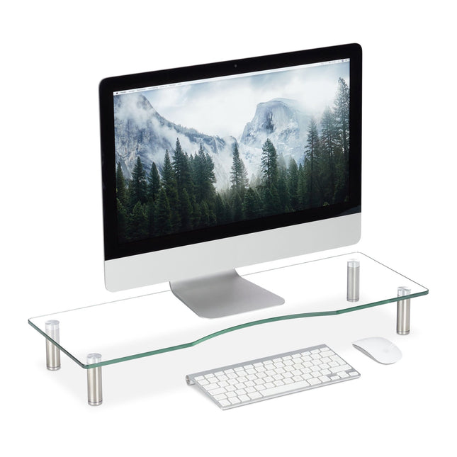 Screen stand in glass
