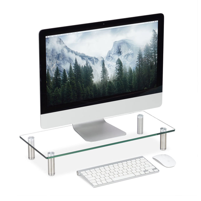 Screen stand in glass