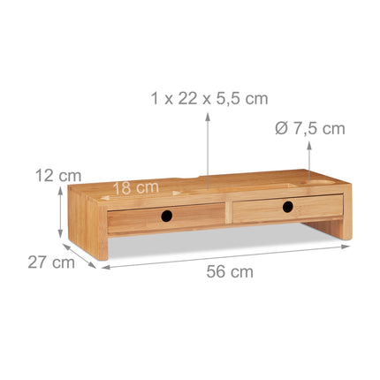 Screen stand with storage