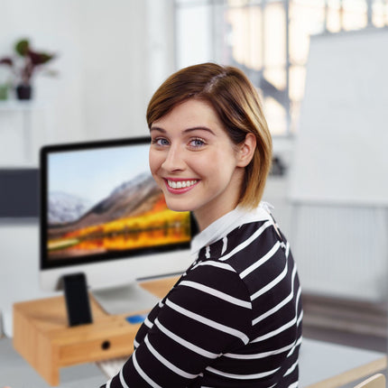 Screen stand with storage