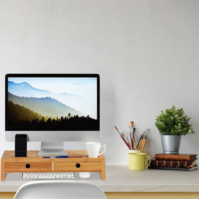 Screen stand with storage