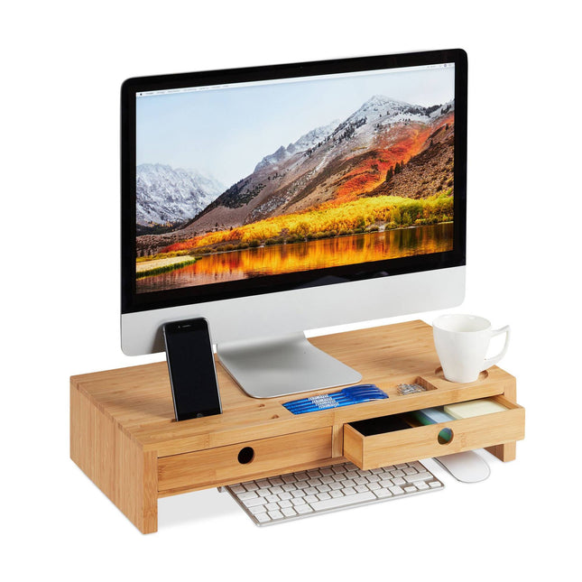 Screen stand with storage