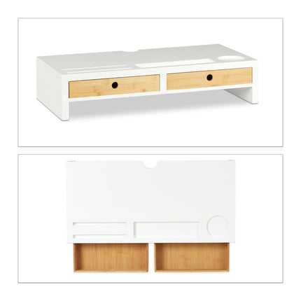Screen stand with storage