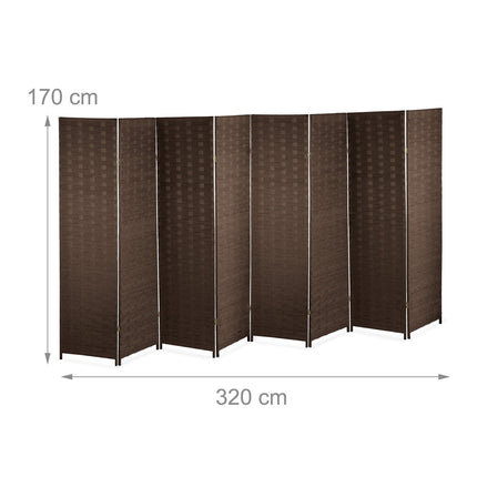 Screen wall with 8 panels
