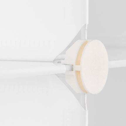 Screwless plastic shelves with 15 compartments