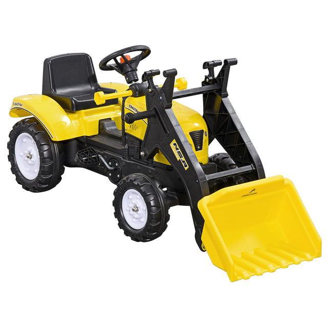 Ride-on excavator with shovel for children, 114x41x54 cm