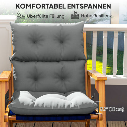 Seat cushion 115x56 cm, Water-repellent, Light grey