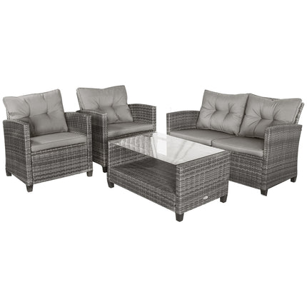 Luxurious gray metal sofa set - complete seating solution