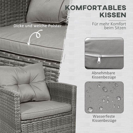 Luxurious gray metal sofa set - complete seating solution