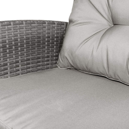 Luxurious gray metal sofa set - complete seating solution