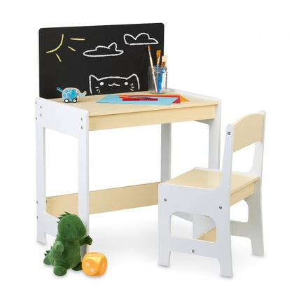 Seating group for children with blackboard