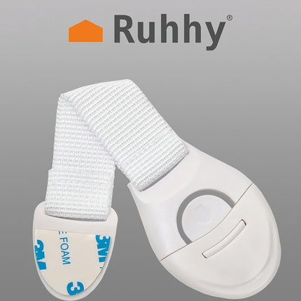 Security - lock for cabinets 10 pcs. White