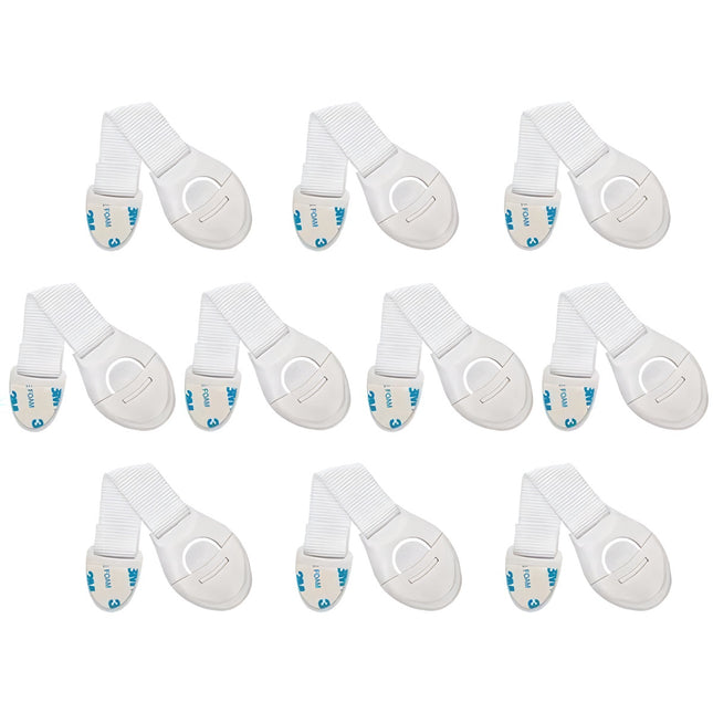 Security - lock for cabinets 10 pcs. White