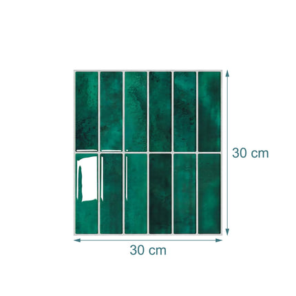 Self-Adhesive 3D Tile Stickers, 30x30 cm, Removable