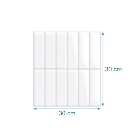 Self-Adhesive 3D Tile Stickers, 30x30 cm, Removable