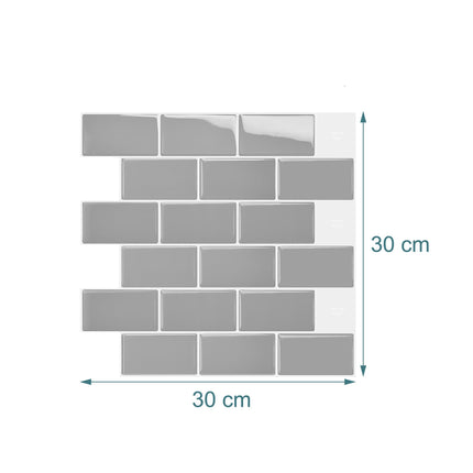 Self-Adhesive 3D Wall Tiles, 30x30 cm, Easy Install