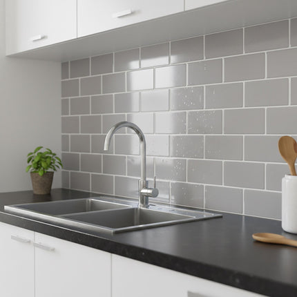 Self-Adhesive 3D Wall Tiles, 30x30 cm, Metro Design