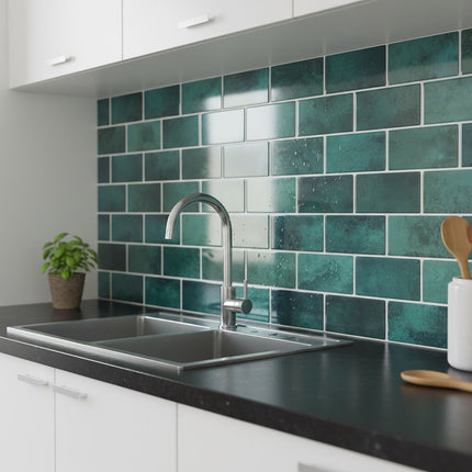 Self-Adhesive 3D Wall Tiles, 30x30 cm, Metro Design