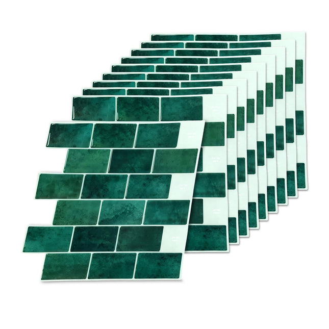 Self-Adhesive 3D Wall Tiles, 30x30 cm, Metro Design