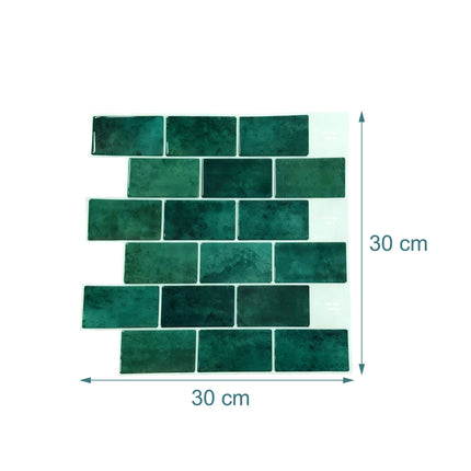 Self-Adhesive 3D Wall Tiles, 30x30 cm, Metro Design