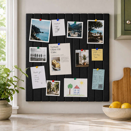 Self-Adhesive Black Felt Pinboard, 40 x 60 cm