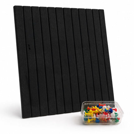 Self-Adhesive Black Felt Pinboard, 40 x 60 cm