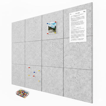 Self-Adhesive Felt Boards, 12-Pack, Square, for Notes