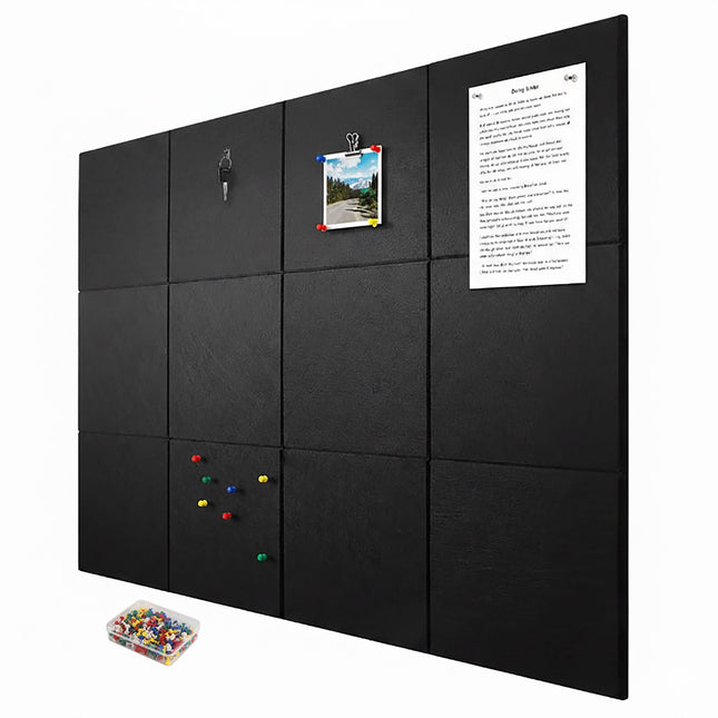 Self-Adhesive Felt Boards, 12-Pack, Square, for Notes
